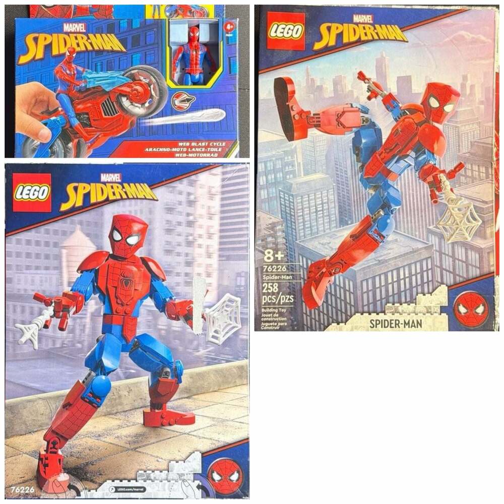Bundle: 2 LEGO Marvel Spider-Man Buildable Figure (76226) and Marvel Spider-Man